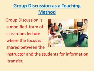 Group discussion as an essential tool for elt (1) | PPTX