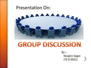 Presentation On:
By –
Navgire Sagar.
(TE 6 3651)
 