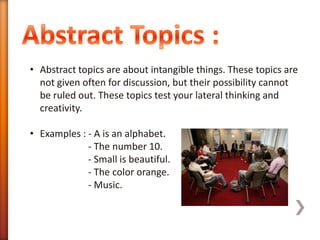 Group discussion | PPTX