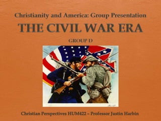 Christian Perspectives HUM422 – Professor Justin Harbin
 
