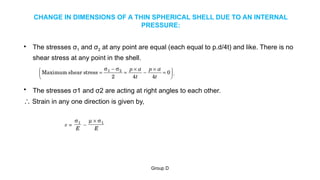 Mechanics of Materials: Analysis of Thin Cylinders and Spherical Shells ...