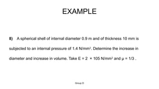Mechanics of Materials: Analysis of Thin Cylinders and Spherical Shells ...