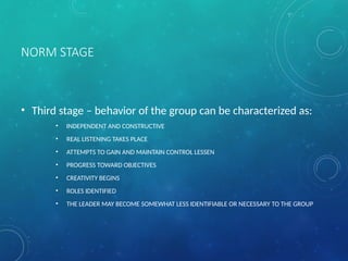 Group-dyamics_Stages_B.Ed_tuckman | PPT