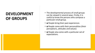 Group Dynamic(presentation for nursing management) | PPTX
