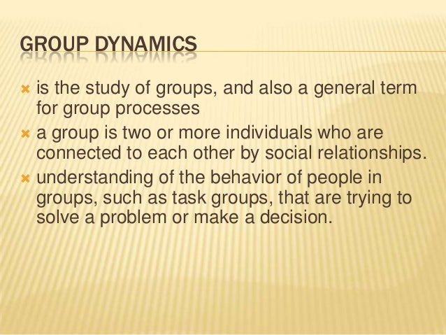 Group dynamic term paper