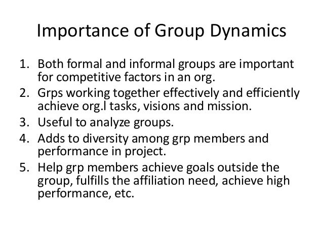 presentation on importance of group