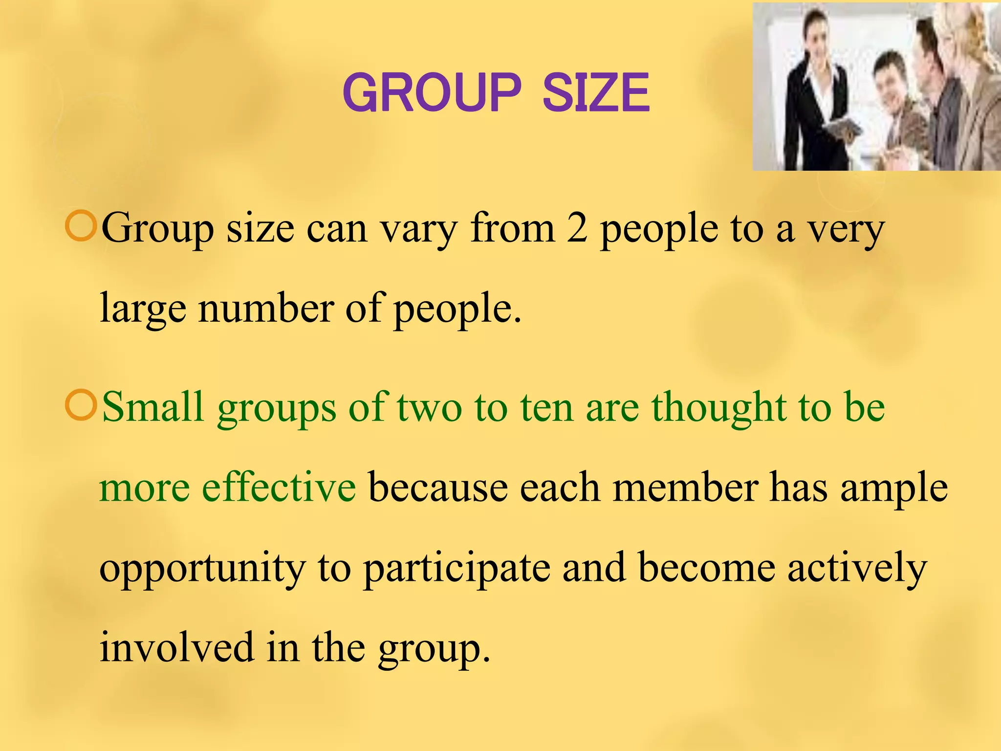 Group dynamics | PPTX