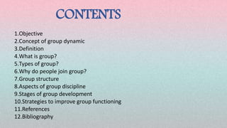 Group dynamics | PPTX