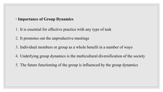 Group dynamics | PPTX