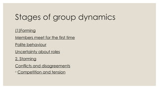 Comprehensive Overview of Group Dynamics in Nursing and Teamwork | PPTX