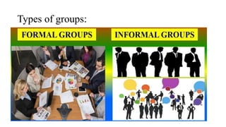 Types of groups:
 