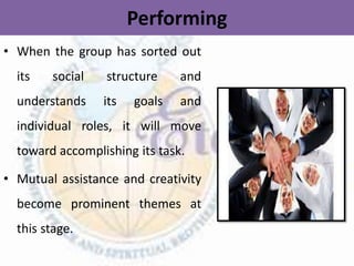 Group dynamics and norms
