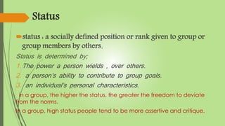 Group dynamics and team PRESENTATION | PPTX