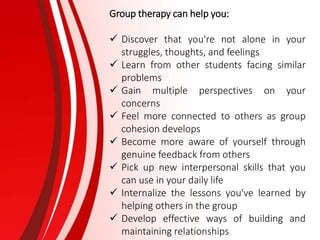 Group Dynamics & Counseling