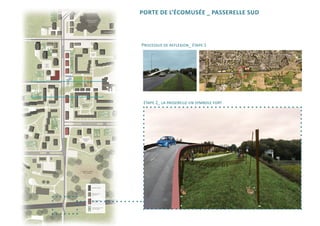 PORTE DE L’ÉCOMUSÉE _ PASSERELLE SUD



Processus de reflexion_ étape 1




 étape 2_ la passerelle un symbole fort
 
