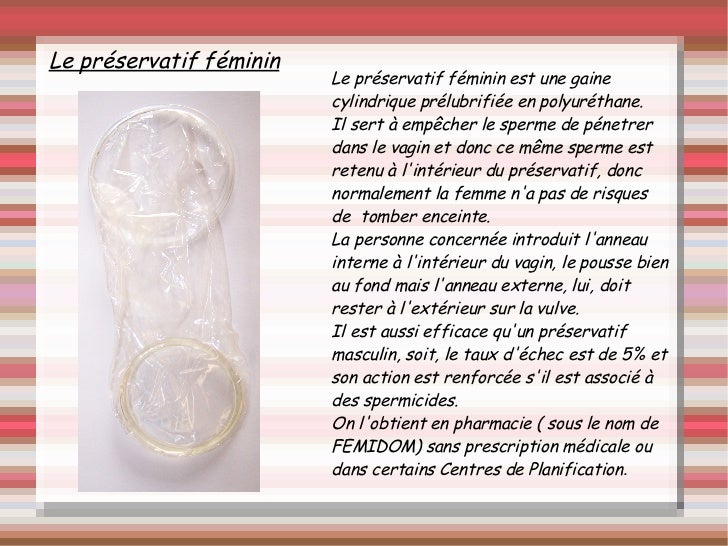 Contraception, diaporama du groupe 1