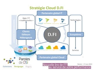 Stratégie Cloud D.FI
Nantes – 17 mars 2015
 