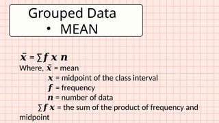 Grouped Measure of central tendency.pptx