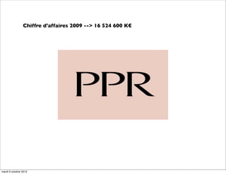 Chiffre d'affaires 2009 --> 16 524 600 K€




mardi 9 octobre 2012
 