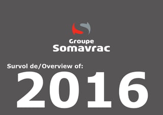 2016
Survol de/Overview of:
 