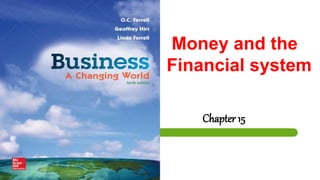 Money and the
Financial system
Chapter 15
 