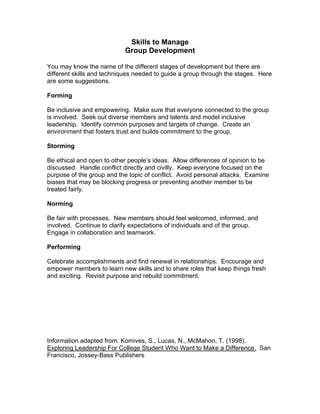 Group formation | PDF