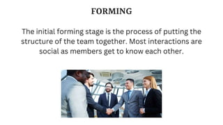 Group Formation and group development in organisational behaviour | PPTX