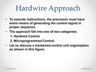 Control processing unit and control sequence of ADD and SUB | PPT