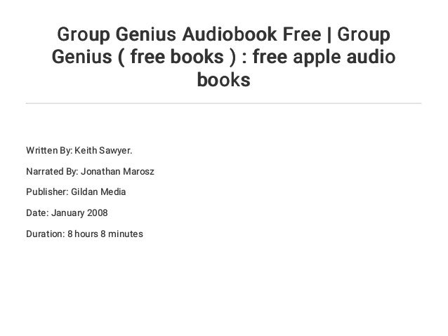 Group Genius Audiobook Free | Group Genius ( free books ...