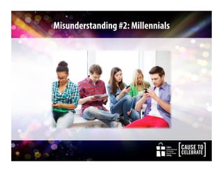 CBA’s
International
Christian
Retail Show
2014
CBA’s
International
Christian
Retail Show
2014
Misunderstanding #2: Millennials
 