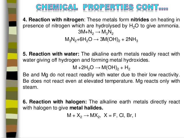 Chemistry Of Alkaline Earth Metals Manik