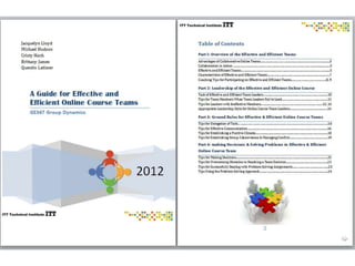 Group Dynamics Publication from ITT Tech