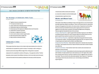 Group Dynamics Publication from ITT Tech