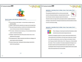 Group Dynamics Publication from ITT Tech