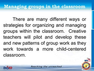 Organizing Groups Group Management | PPTX