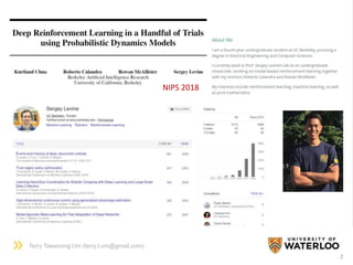 Deep Reinforcement Learning in a Handful of Trials using Probabilistic ...