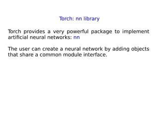 Torch: a scientific computing framework for machine-learning ...
