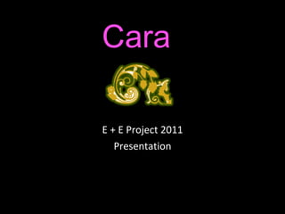 Cara E + E Project 2011 Presentation 