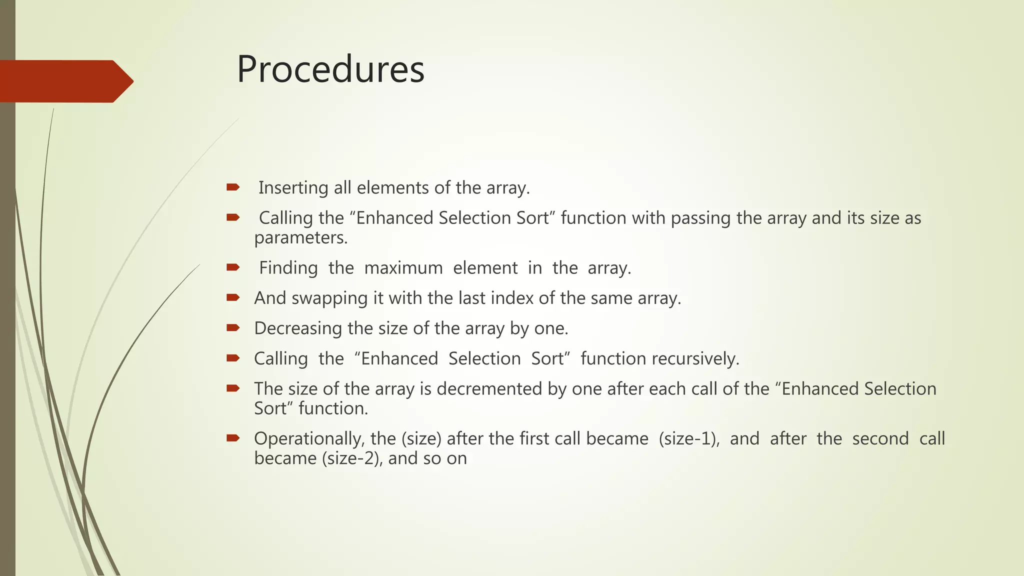 enhancement of sorting algorithm | PPT