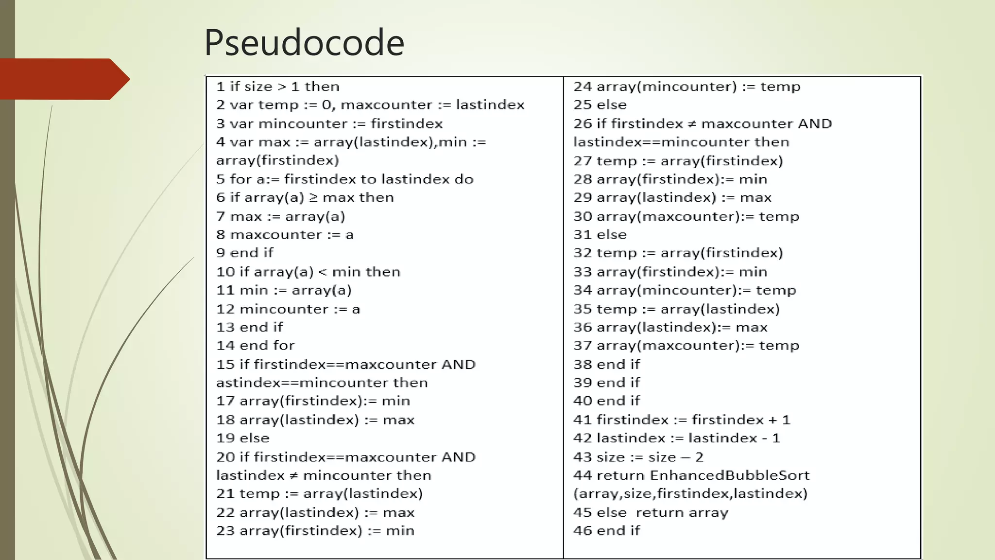 enhancement of sorting algorithm | PPT