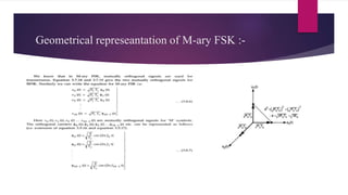Geometrical represeantation of M-ary FSK :-
 