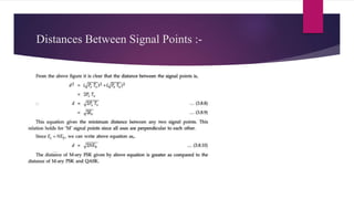 Distances Between Signal Points :-
 
