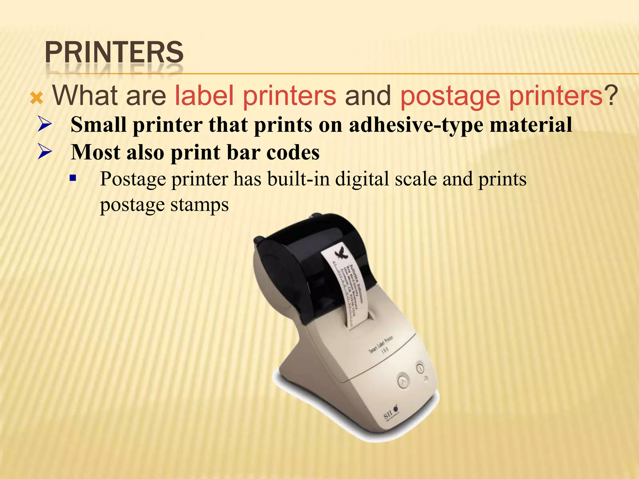 PrintersWhat are the various ways to print documents and pictures?