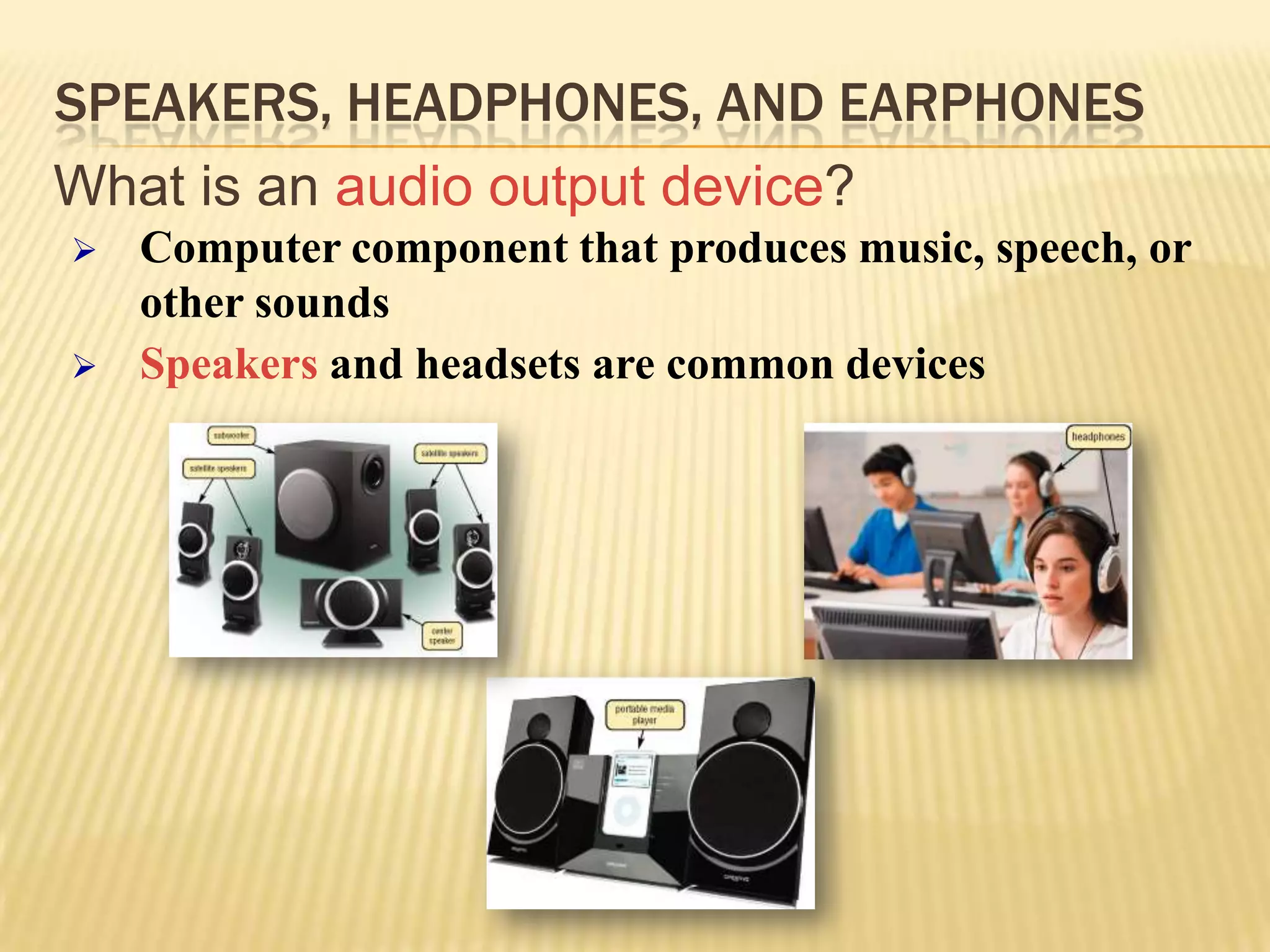 Measured by number ofdots per inch (dpi)printercan outputprint headprint cartridgefiring chamberink dotbubbleresistorinknozzlePrintersHow does an ink-jet printer work?Step 1.A small resistor heats the ink, causing the ink to boil and form a vapor bubble.Step 2.The vapor bubble forces the ink through the nozzle.Step 3.Ink drops onto the paper.Step 4.As the vapor bubble collapses, fresh ink is drawn into the firing chamber.