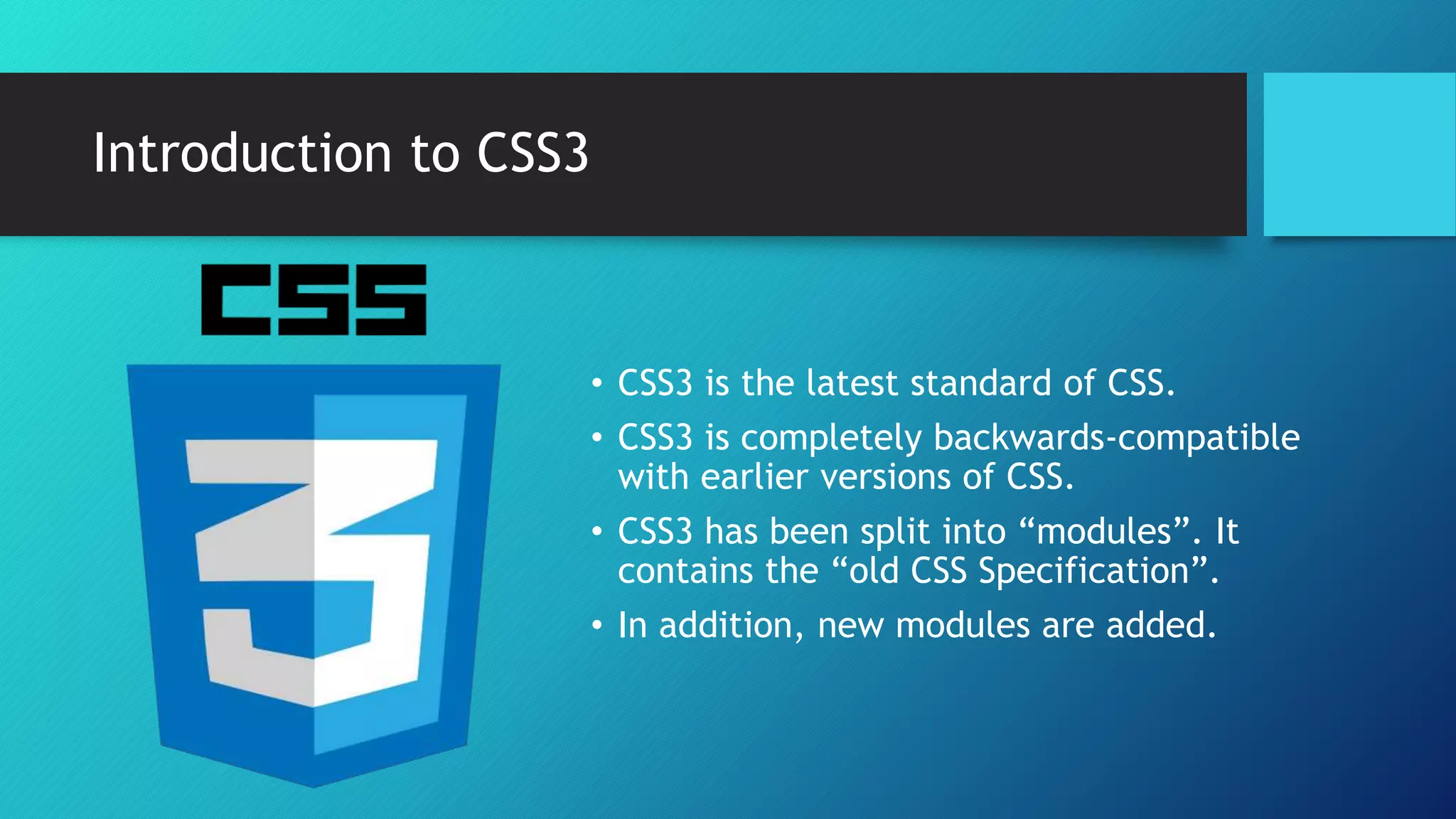 CSS Positioning and Features of CSS3 | PPTX