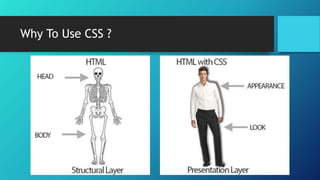 Why To Use CSS ?
 