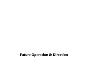 Future Operation & Direction
 