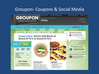 Groupon- Coupons & Social Media 