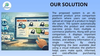 Web Application for Product price comparison across E-commerce sites | PPTX