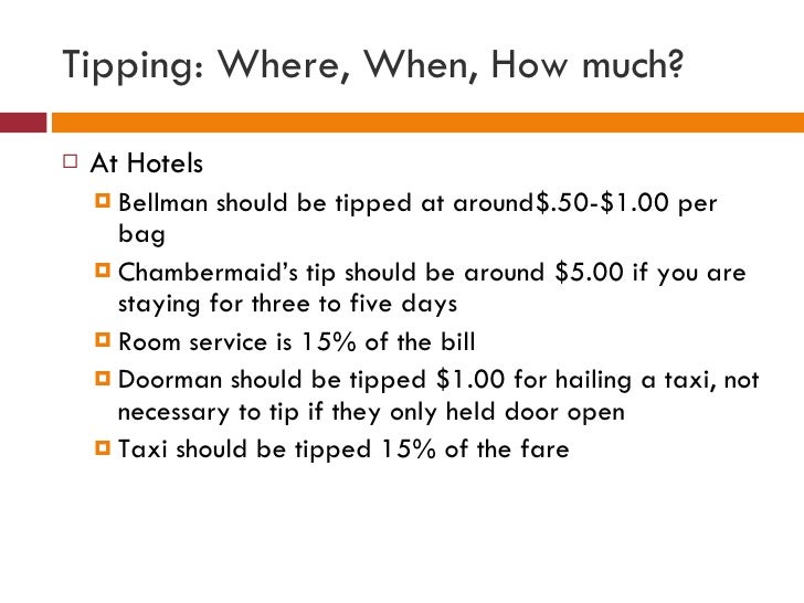 Tipping Tips